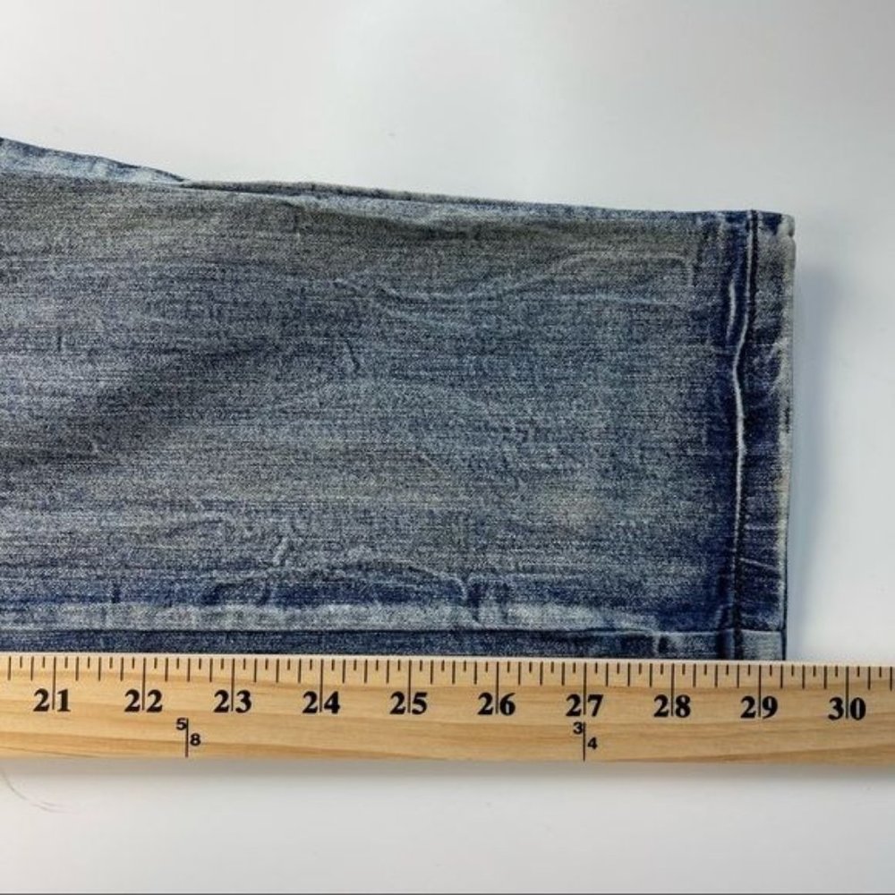 Equilibrium Blue Distressed Shape Enhancing Skinny Jeans Size 7 - Picture 14 of 15